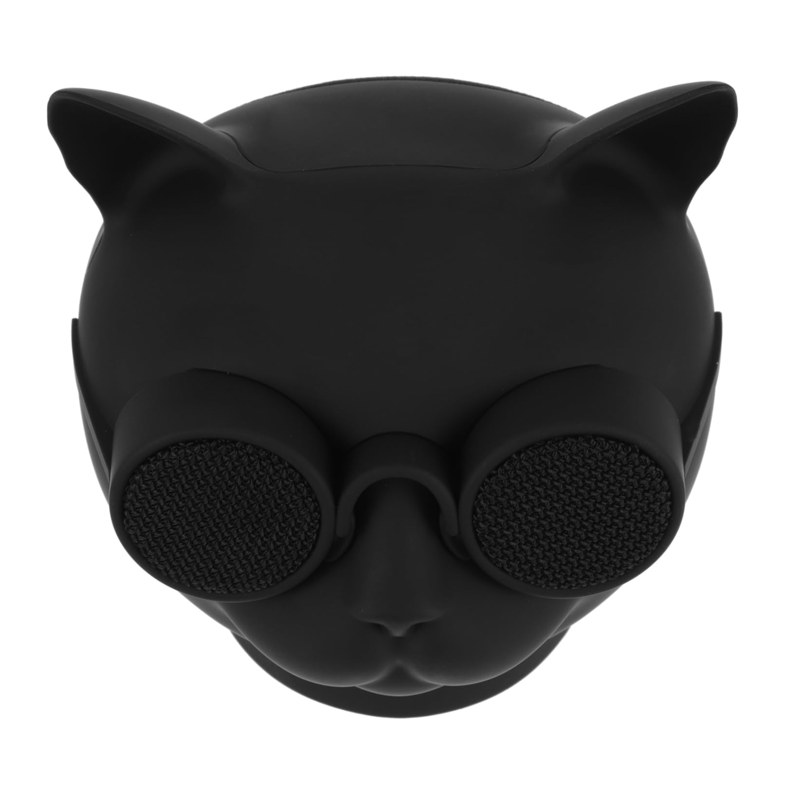 Uonlytech Mini-Enceinte sans Fil de Tête de Chat, Enceinte en Plastique Noir Batterie 1500mah, Transmission Stable et Performance Puissante pour Usage Portable