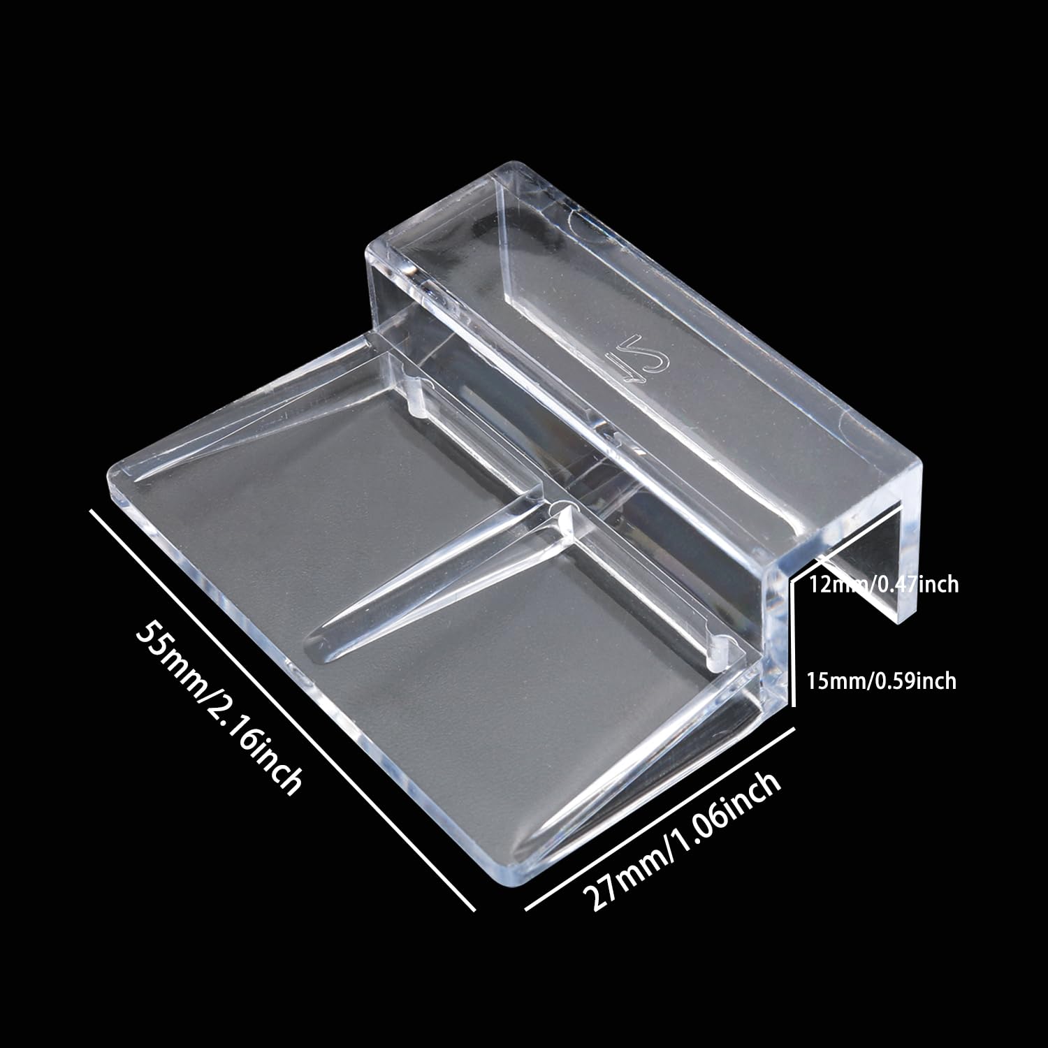 8 Clip Per Coperchi Acquario - Supporti Universali In Plastica Per Vetri Da 6mm E 8mm - Foto 5