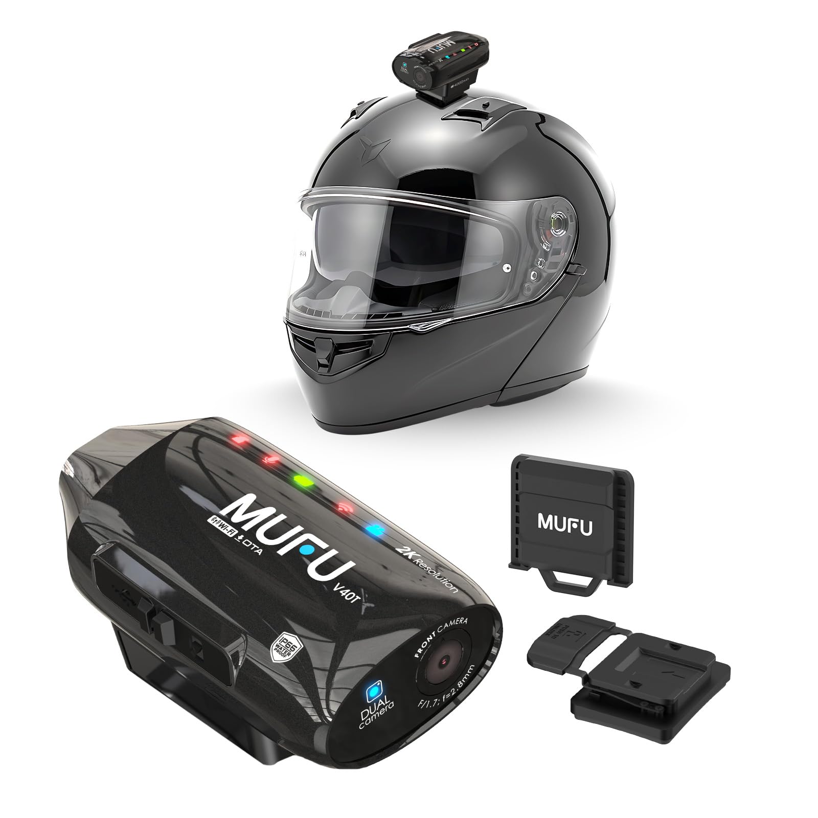 Photo 1 of MUFU V40T 2K Motorcycle Helmet Camera