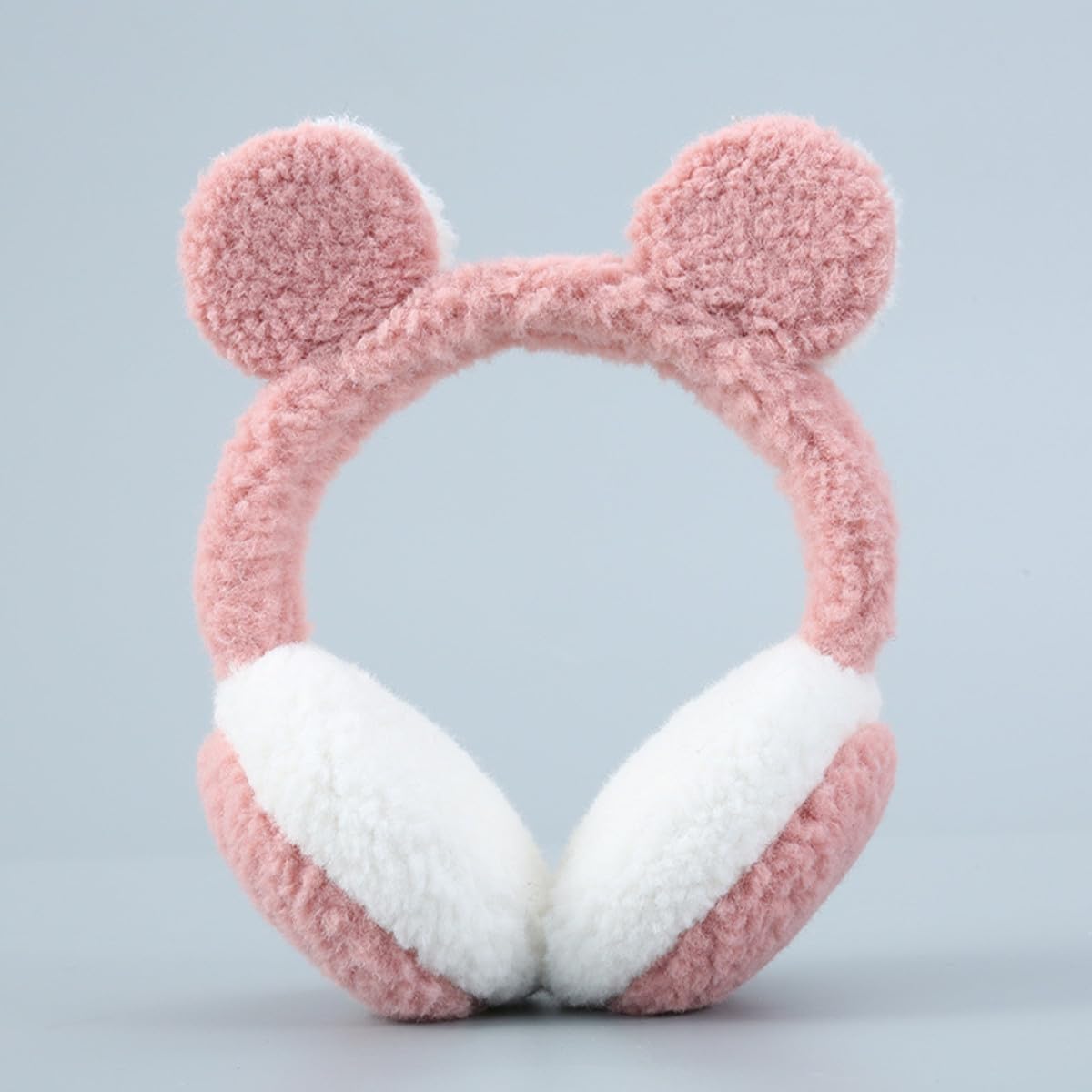 Winter Earmuffs Plush Ear Warmer Pink Windproof Outdoor Cold Weather Protective Ear Cover and Boys