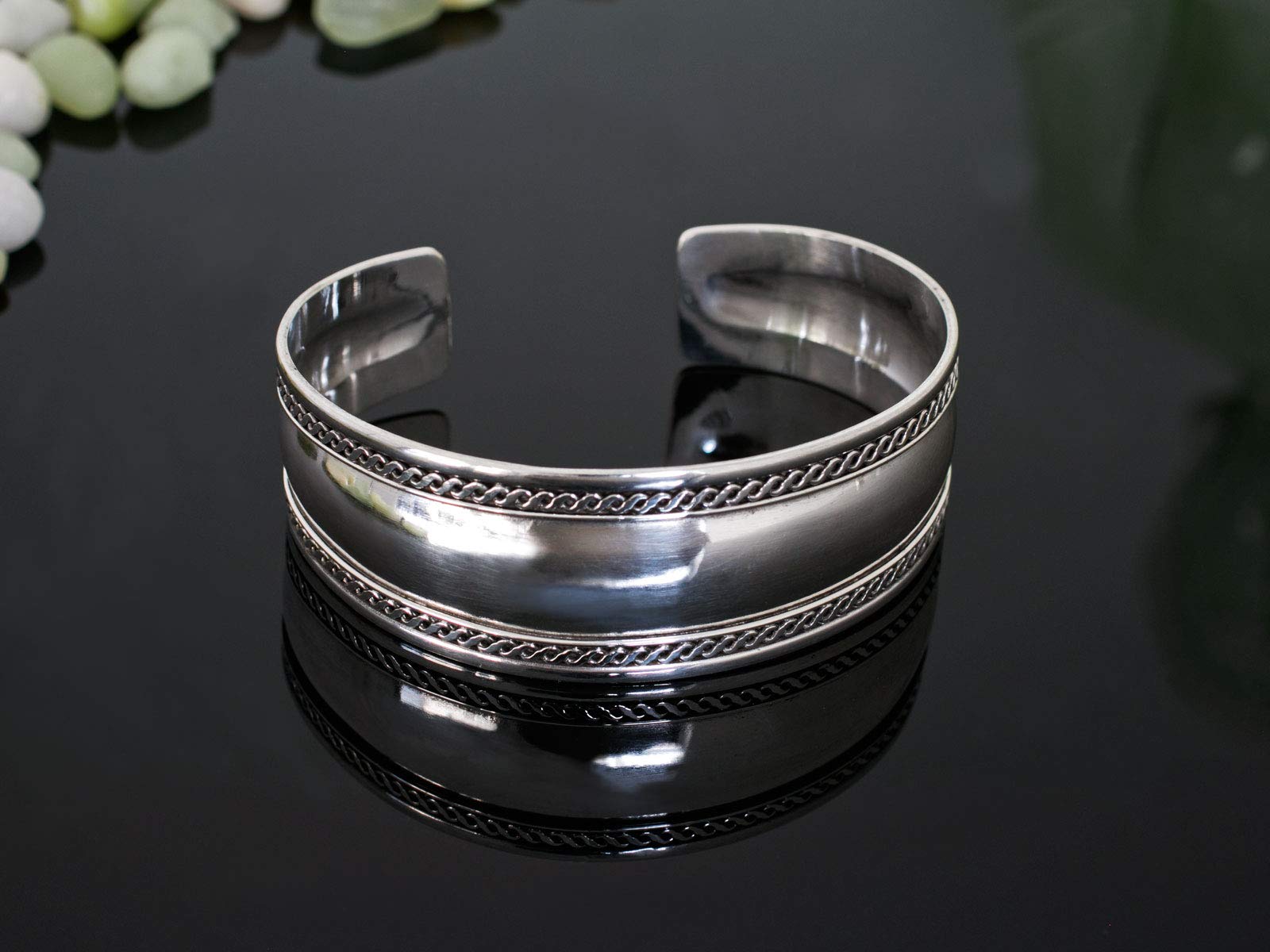 Fly Style Armreif aus 925 Sterling Silber - Handgeschmiedet Silber-Schmuck im keltischen Design