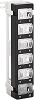 Vista 1 de Tripp Lite Panel de conexiones de montaje en pared de 12 puertos para conectores Keystone UTP, puertos giratorios giratorios, instalación vertical u