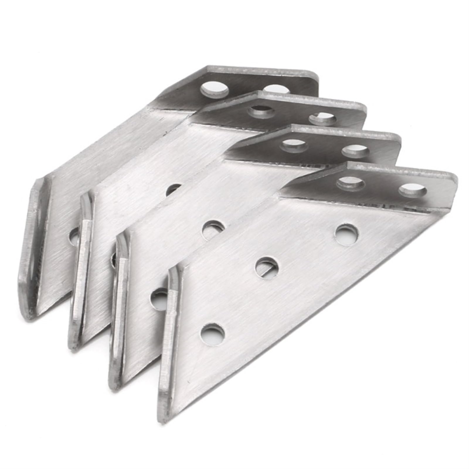 SolGlo4Pcs Stainless Steel Angle Corner Brackets Fasteners Protector Right Angle Corner Stand Supporting Furniture Hardware