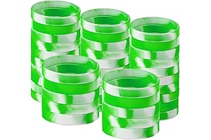 Ultimate Nostalgic Accents: 100-Pack 80s Rubber Bracelets for Women