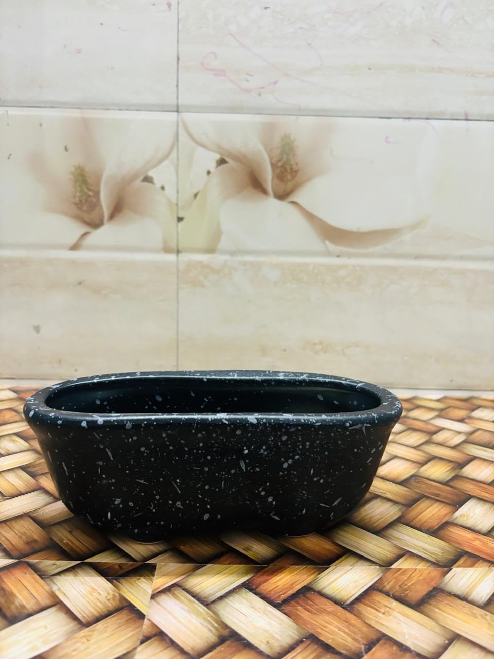 oodlesfly Oval Bonsai Ceramic Pot for Office Home Garden Flower pots Indoor or Outdoor Plants Planter Balcony Planter pots Table top (Black) (B0D9SQYV5F) Amazon Price History, Amazon Price Tracker
