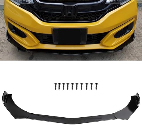 cciyu 3 unids Universal Front Lip Splitter Parachoques Alerón Ajustable Labio ABS Ajuste para la mayoría de los coches