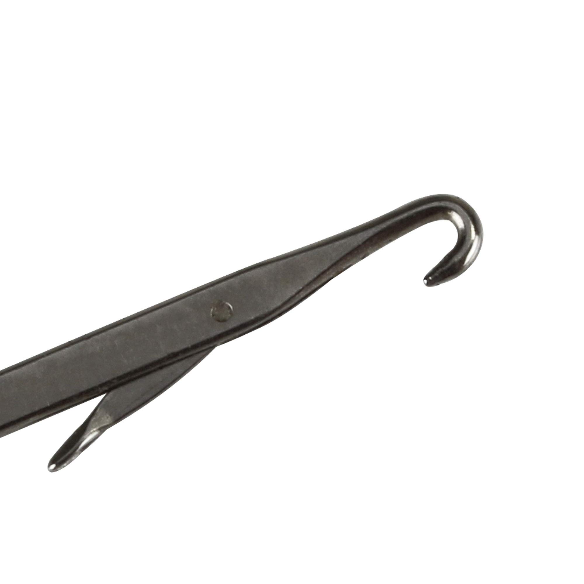 Angel Domäne Ködernadel Set 3 Stück 12,5cm mit Klappöse für Köderfisch Boilie | 3er Set Ködernadeln 12,5cm mit sicherer Klappöse – zum Aufziehen von Köderfisch, Boilies & Naturködern