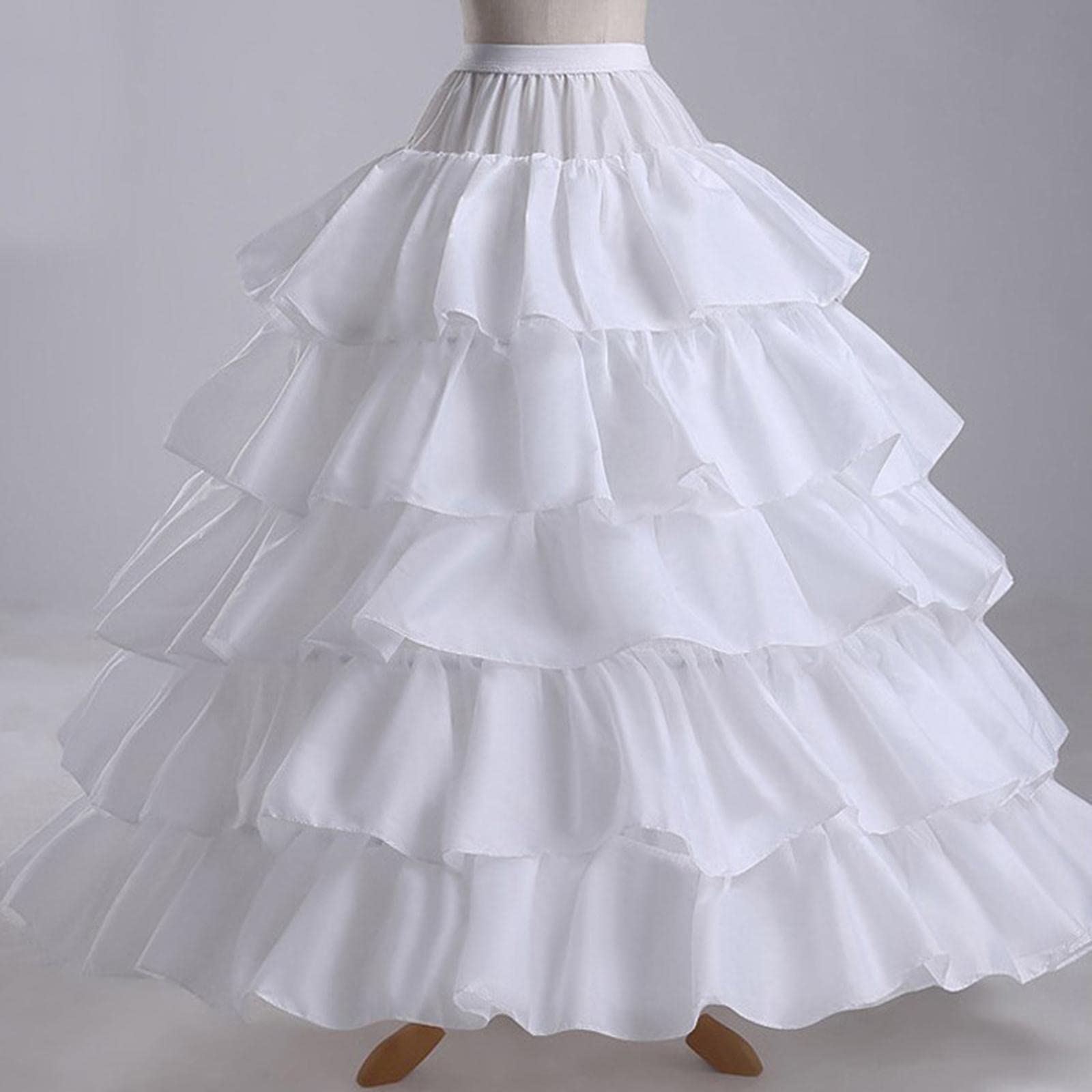 Jupon à Cerceau pour Robes de Mariée, Robes de Bal, Jupon, Accessoires de Mariage, Ceinture élastique pour Cosplay