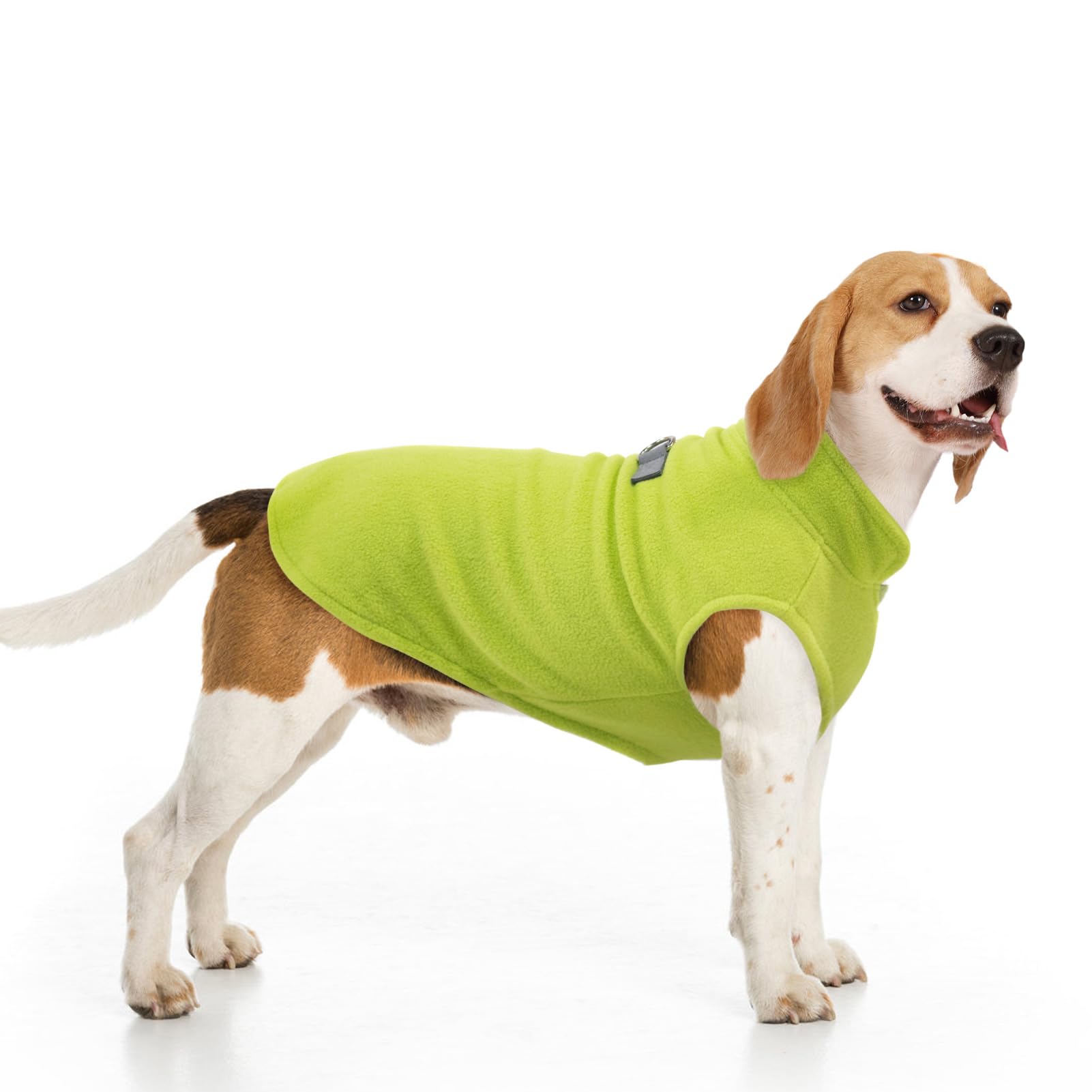 BEAUTYZOO Dog Fleece Vest Sweater Winter Jacket for Small and Medium Large Dogs with D-Ring Leash Cold Weather Coat Hoodie for XS S M Dogs Boy or Girls Black XL