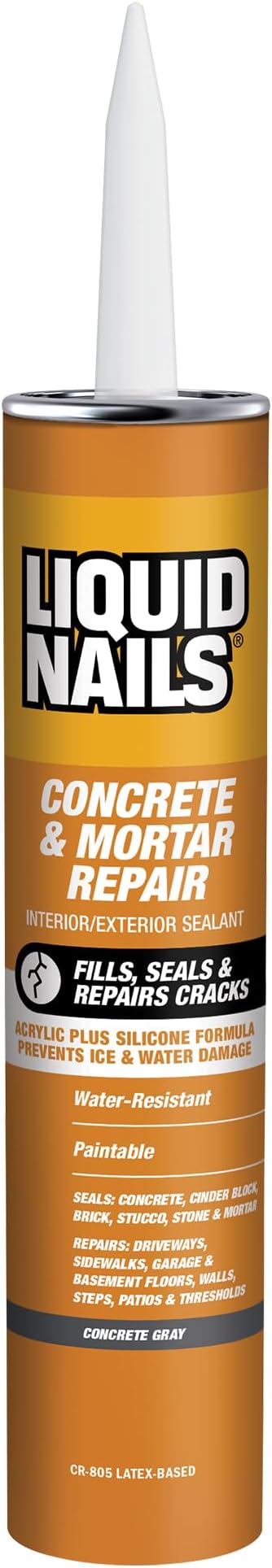 Tough Repair 10.3 oz. Gray Interior and Exterior Concrete and Mortar Repair Adhesive