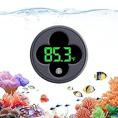 PAIZOO Aquarium Thermometer Digital, LED Fish Tank Thermometer Wireless Accurate Temperature Gauge to ±0.9℉, Aquarium Accessories for Fish Tank, Betta, Axolotl Tank or Aquatic, Replaceable Battery