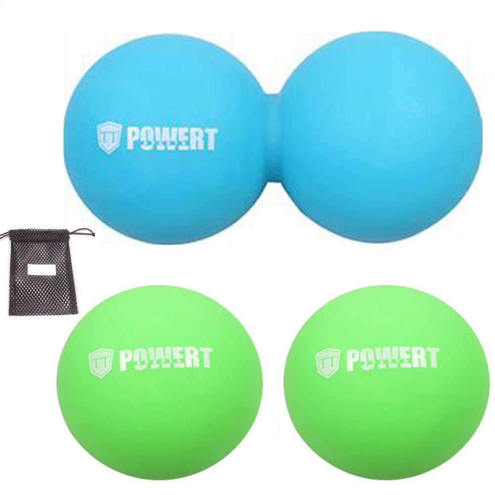 Gtopart Exercise Massage Ball,Lacrosse Balls for Trigger Point and Deep Tissue Therapy of Feet, Hands, Back (Blue)