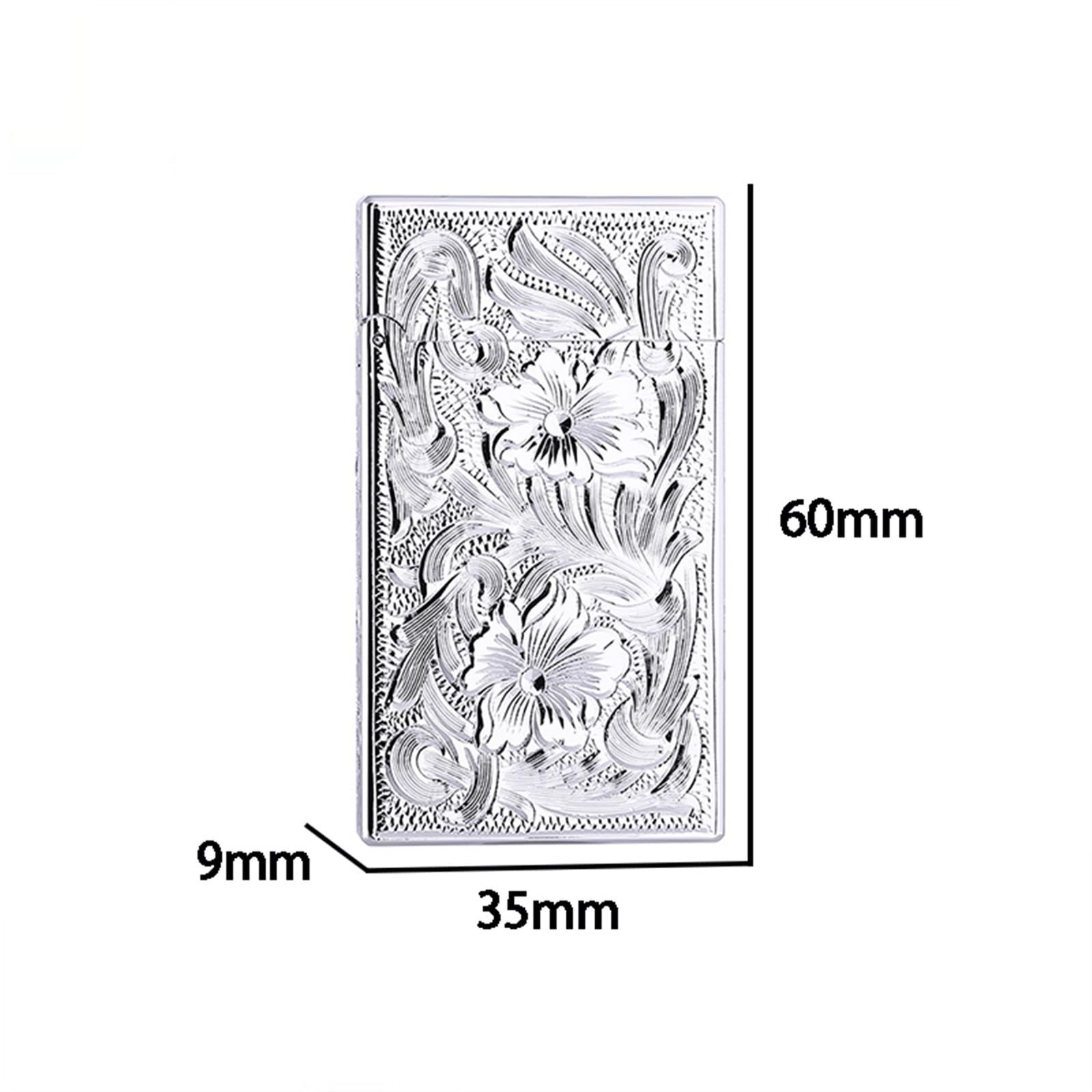 High-End-Luxus-Petroleumfeuerzeug, handgeschnitztes Messingfeuerzeug, klassischer Klavierklang, Geschäftsgeschenk, Geschenk for Männer und Väter (Petroleum nicht im Lieferumfang enthalten)(Silver)