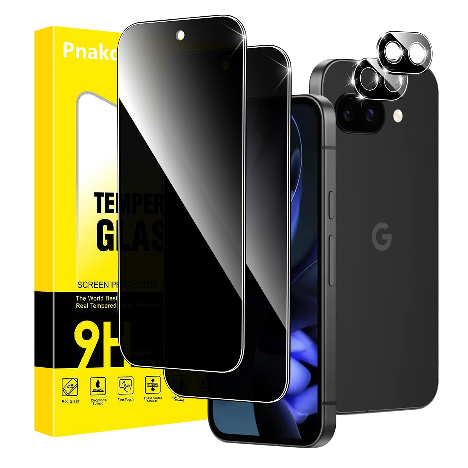 Boos24 Blickschutz Panzerfolie Für Google Pixel 9a – 9H Hartglas, Full Screen, Antispy