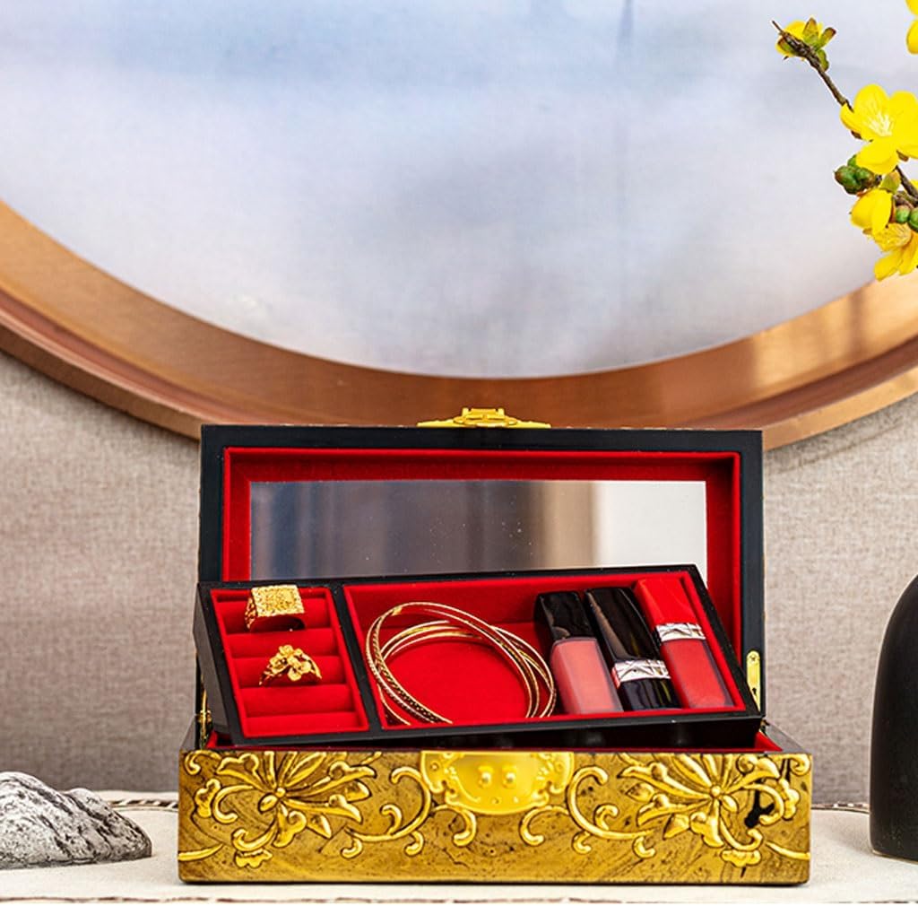 Jewelry Box, Jewlrey Box Women's Jewelry Box Storage Box Creative Jewelry Box Earrings Bracelet Necklace Ring Storage Box Jewelry Box for Women(2) (3)