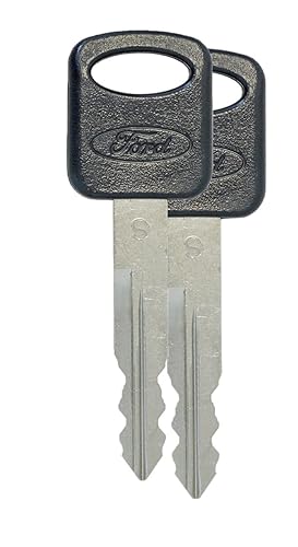 Miniatura 3 de Cilindro de bloqueo de interruptor de encendido para Ford Lincoln + par (2) cilindros de bloqueo de puerta con 2 llaves y llavero con logotipo