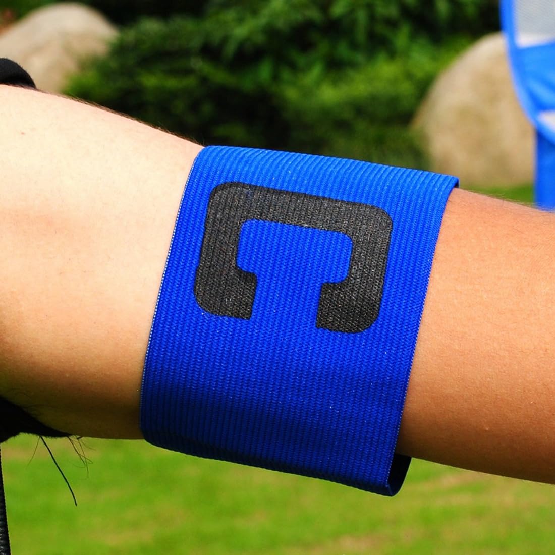 Brazalete Elástico De Capitán Para Fútbol Y Deportes De Equipo - Letra C En Negrita, Ajustable Con Velcro - Unisex Para Niños Y Adultos