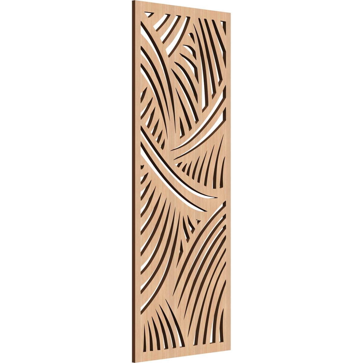 Chester Decorative Pierced Fretwork Wood Wall Panels, 11 3/8"W x 29 3/8"H x 1/4"T, Hickory