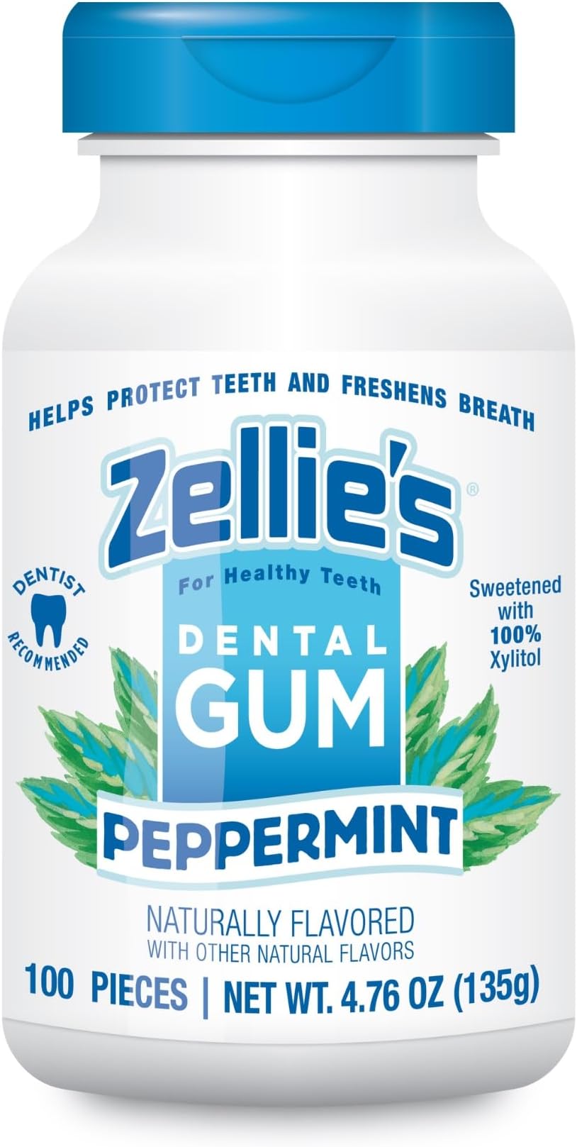 Peppermint Gum, 100 Count Jar