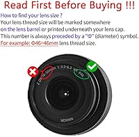 Vista 2 de [2 piezas] Cubierta de tapa de lente de 1.81 pulgadas para Nikon Z50 Z30 Canon Sony Fujifilm Olympus Panasonic de lentes con rosca de 1.81 pulgadas