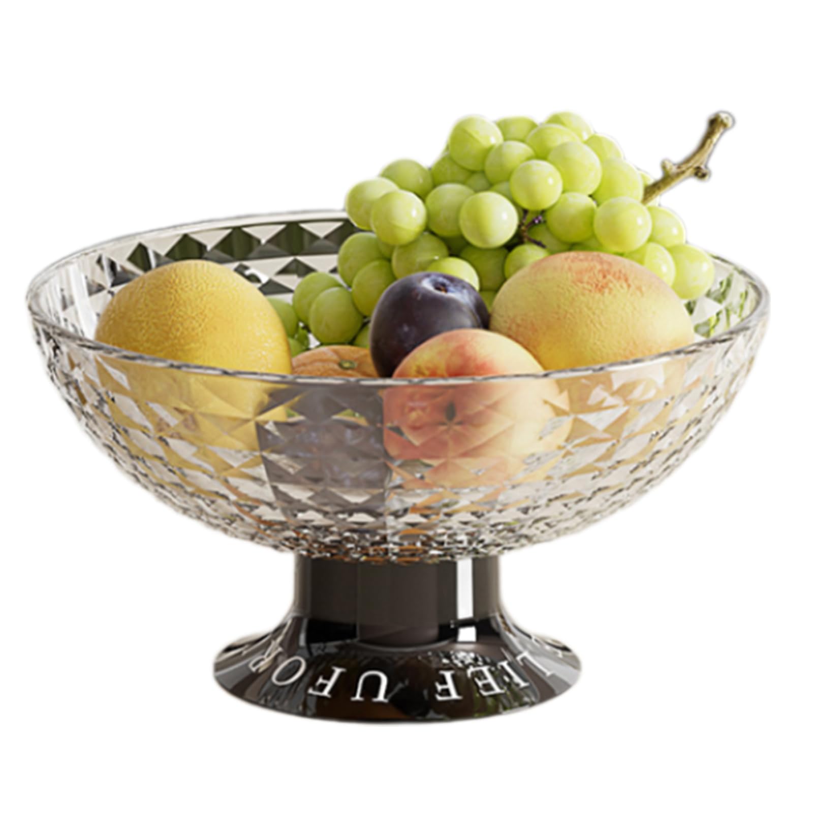 MALSSE Round Decorative Tray Plate Fruit Serving Tray Snacks Serving Plate Coffee Table Candy Snacks Enduring Coffee Table Candy