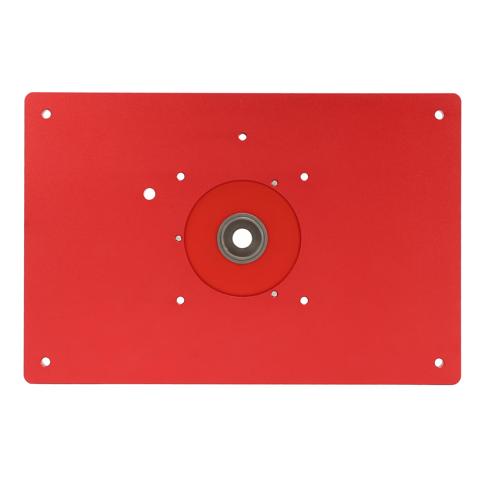 Placa de Inserción de Mesa Enrutadora de Aluminio Duradera con Múltiples Orificios para Tornillos de Montaje para un Uso Eficiente de la Carpintería 11,8x7,9 Pulgadas