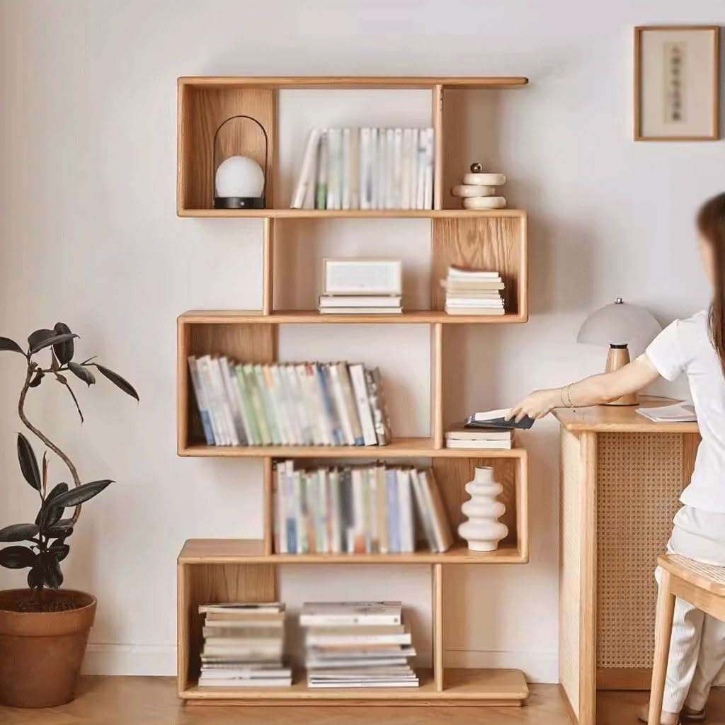 Amazon.com: Solid Wood Bookshelf – Japanese-Style Floor-Standing