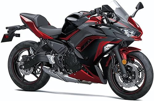 Miniatura 2 de Kit de carenado de inyección rojo y negro para motocicleta Kawasaki Ninja 650 ER-6F 21 22 23 ER6F 2021 2022 2023 Juego de carrocería moldeada de