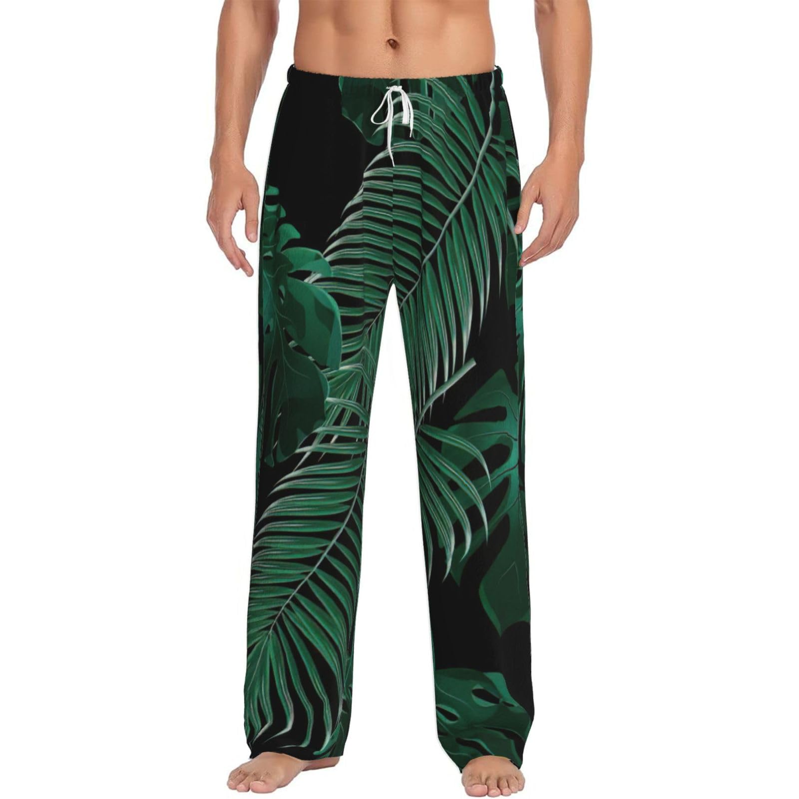 Pantalon de pyjama homme en micropolaire chaude avec poches - 8