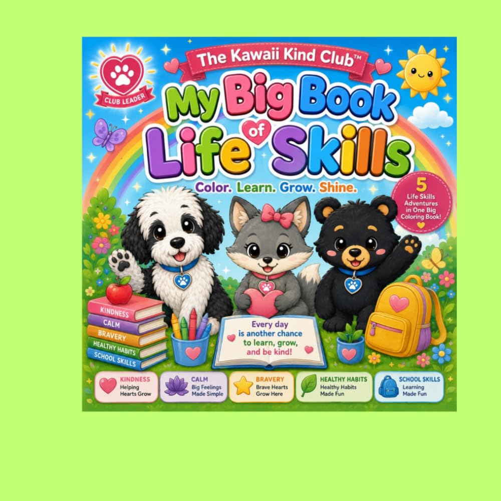 The Kawaii Kind Club Big Book of Life Skills: LIVE LAUGH THRIVE