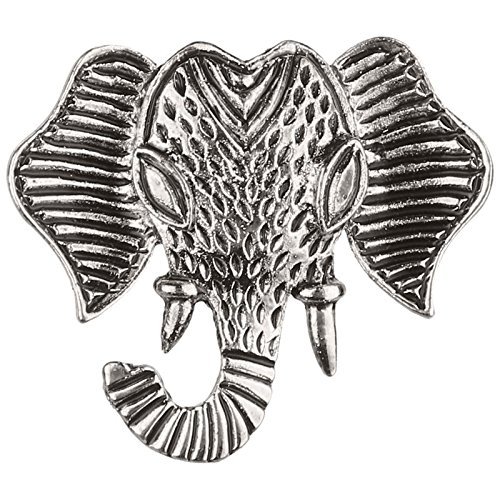 TRIPIN Lapel Pin For Men Suit Silver Classic Elephant Face Design Brooch For Men Women For Office Corporate Party French Cuff Shirts Shirt Suit Blazer In A Gift Box Tscpsil1632