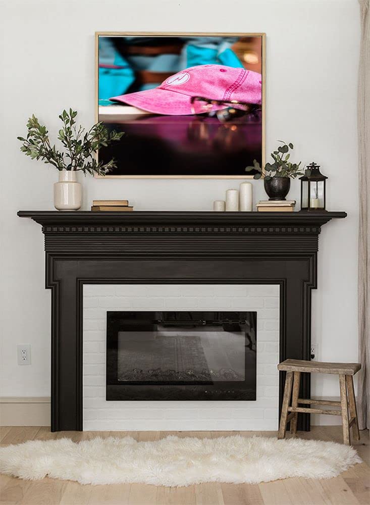 XtremeSkins Floater Framed Canvas - Wall Decor for Living Room, Bedroom, Office, Hotels, Drawing Room (22in X 22in) - Selective Focus Photography of Pink Cap