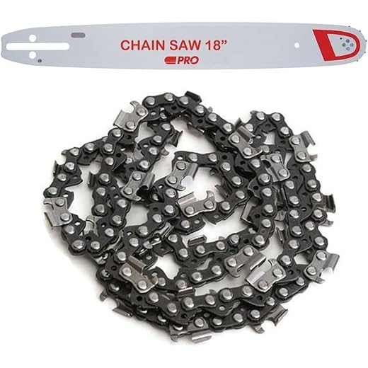AMMK 18inch Chainsaw Guide Bar + Chain Set