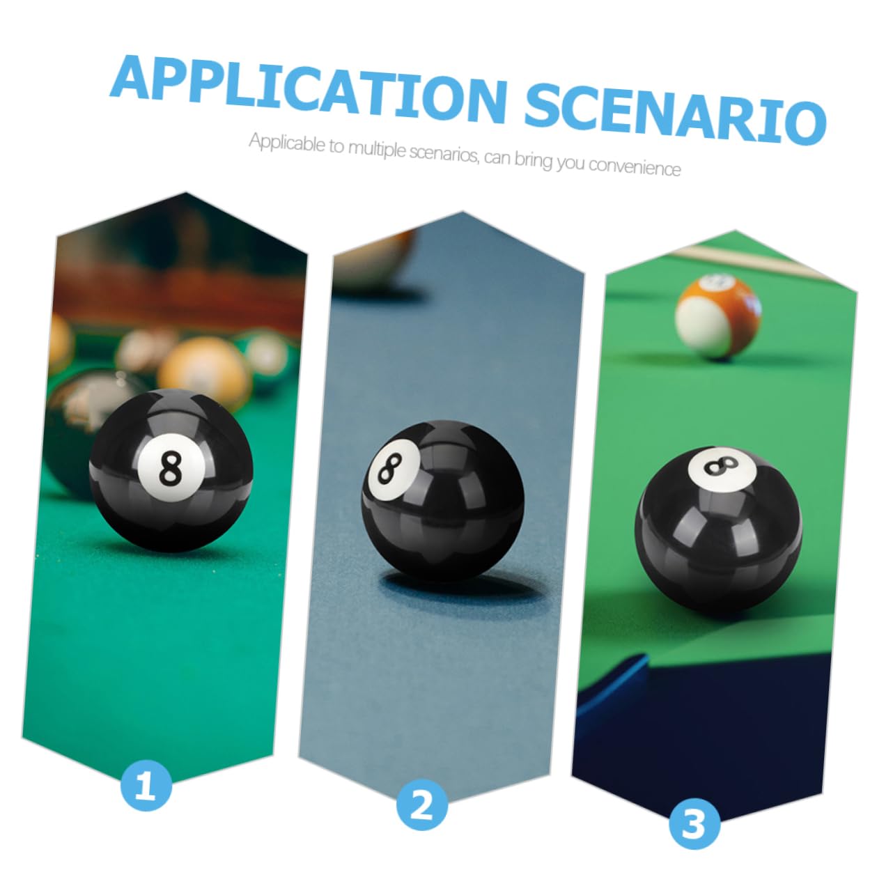 3stücke Teilige Billard Queue Bälle Aus Harz Praktische Billard Requisiten Austauschbare Queue Bälle Für Pool Und