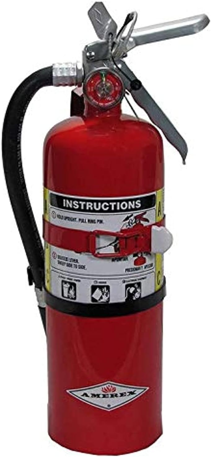 B500T 5 lbs ABC Dry Chemical Fire Extinguisher with Wall Bracket