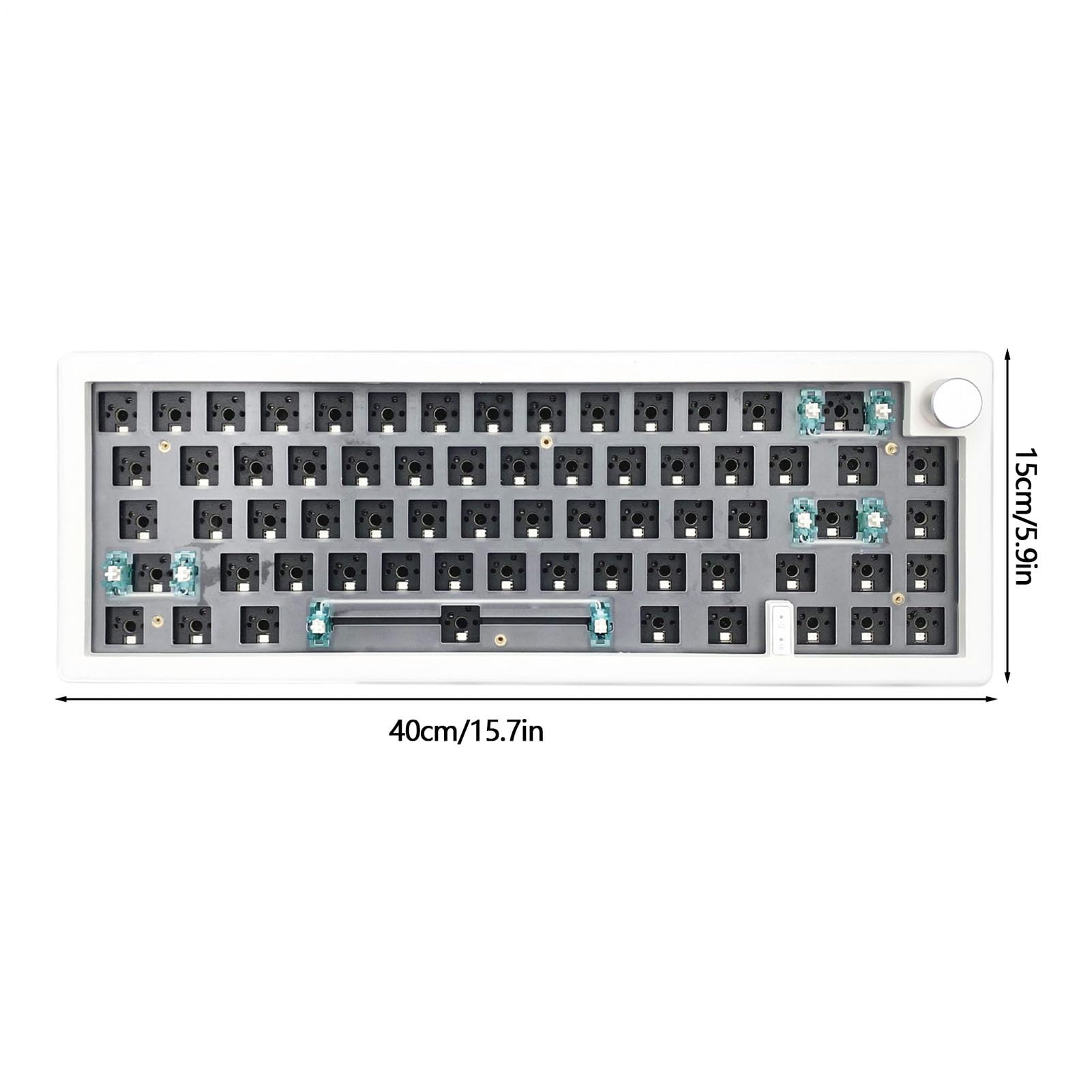 Tastiera cablata: periferica cablata compatta, tasto silenzioso | accessorio per laptop elegante, layout del pulsante durevole, dispositivo di input desktop affidabile | Design sottile ergono