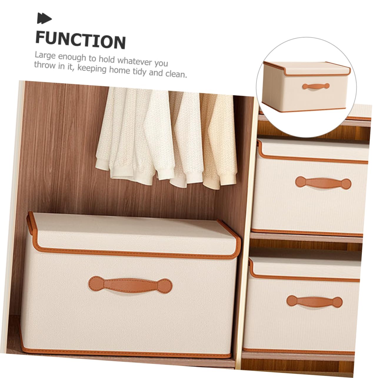 Zerodeko Faltbare Aufbewahrungsbox Mit Deckel Aus Stoff Für Kleidung Decken Und Accessoires Für Wohnzimmer Schlafzimmer Und Bad Platzsparend Und Leicht Transportierbar