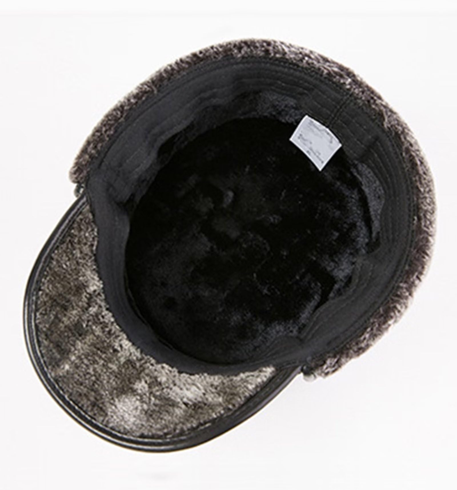 Cappelli Invernali con Visiera e Paraorecchie - Cappello Aviatore Foderato in Pelliccia Sintetica Berretto da Baseball Cappello da Trapper in Pelle