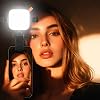 Coverzone Pocket Video Light LED Işık, 1200mAh Pil, 95+ CRI, 10W Güç, 2800-9000K, Type-C Şarj, Taşınabilir Video Işığı, Fotoğraf ve Video Çekim Işığı, Kompakt | N21