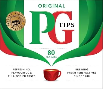 PG Tips Original | Black Tea Bags | Refreshing, Flavourful & Full-Bodied | Perfect Flavour Release | 80 Plant Based Biodegradable Teabags