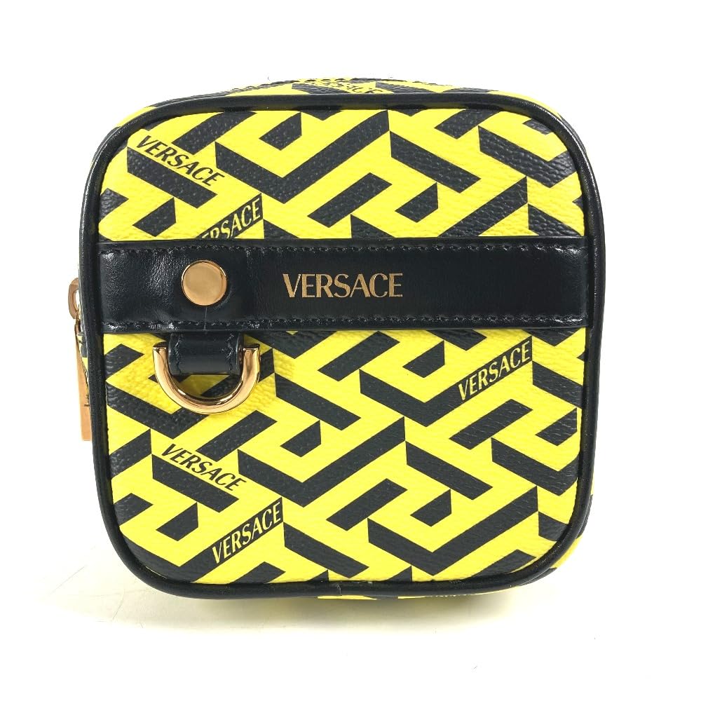 VERSACE ヴェルサーチ　グレカ　サークルポーチ Versace】ヴェルサーチ（ヴェルサーチェ） ラグレカ サークル