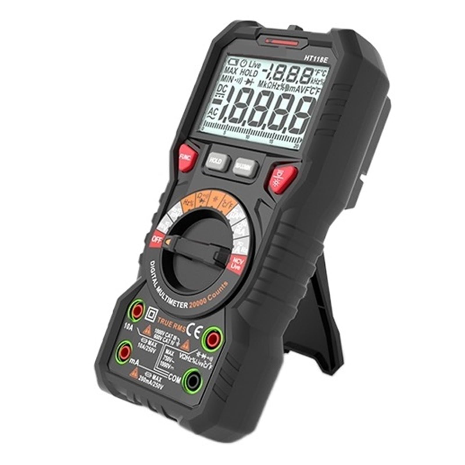 Multimetr Cyfrowy 20000 Zlicza True NCV Multimetry Tester Próbnik Elektroniczny Voltimetro Miernik Pojemności Szybko Dokładnie Łatwy Odczyt