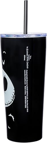 Miniatura 10 de Silver Buffalo Nightmare Before Christmas Jack and Zero - Taza de cerámica cónica, 14 onzas