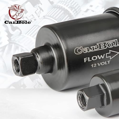 Miniatura 6 de CarBole Bomba de combustible eléctrica universal Micro Bomba de combustible en línea E8012S 12V, 5-9 PSI, 30 GPH, 5/16 pulgadas