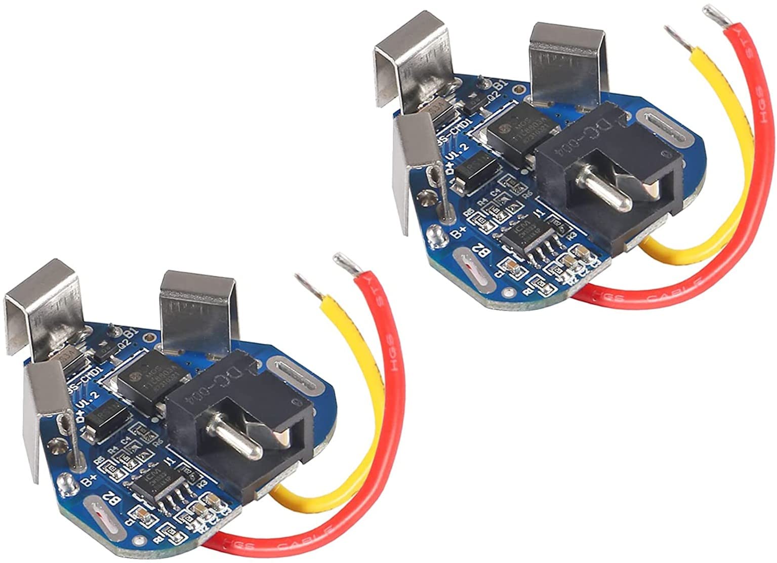 TECNOIOT 2pcs 3S 12.6V 6A BMS Li-Ion Lithium 18650 Battery Protection Equalizer Balancer Board