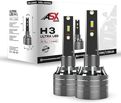 ASX Iluminación Ultra LED Off Road 23W, 1725 Lúmenes, Pack 2 H3