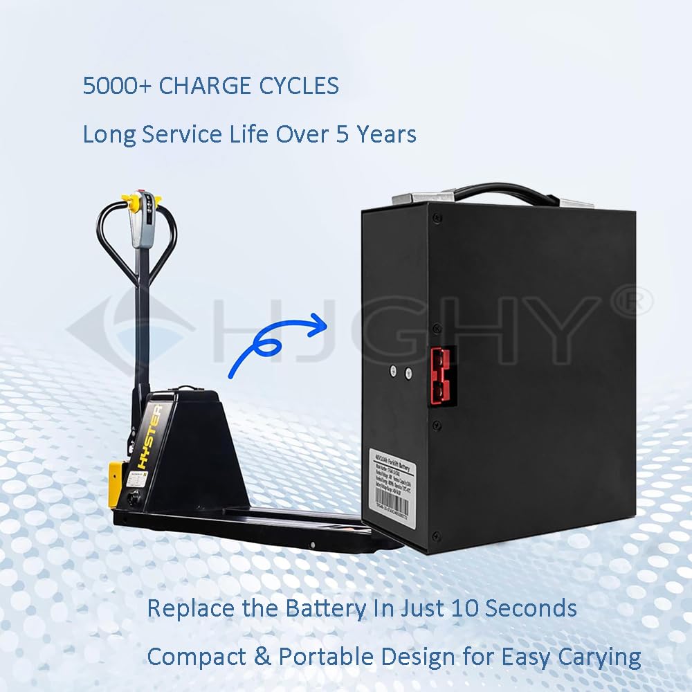 Batteria al Litio per Carrello elevatore Elettrico da 48 V 10 Ah 15 Ah 20 Ah 30 Ah, Batteria per transpallet da 48 Volt per carico e Scarico, Motore per Carrello impilatore