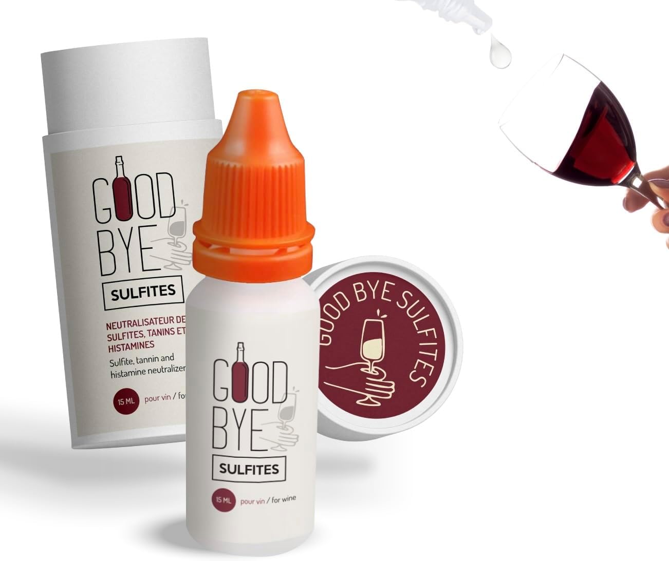 Goodbye Sulfites Natural Wine Drops Sulfites Remover, Histamines and