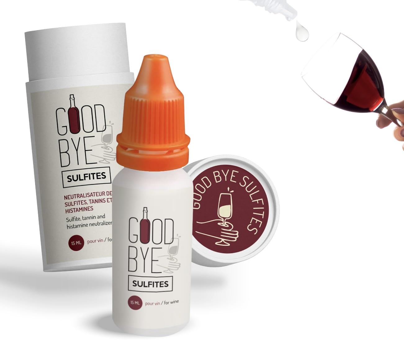 Goodbye Sulfites Natural Wine Drops Sulfites Remover, Histamines and