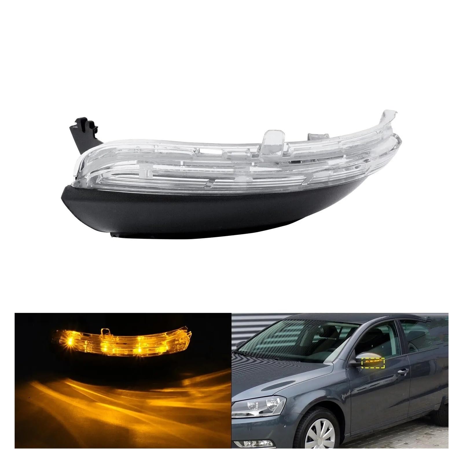Automobili luci segnalazione Per VW Per Passat B7 2010 2011 2012 2013 2014 2015 Indicatore Luminoso Dello Specchietto Retrovisore Laterale Sinistro Indicatore Lampada